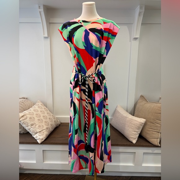 FARM Rio Colorful Monstera T-Shirt Dress Size XL - Picture 4 of 8